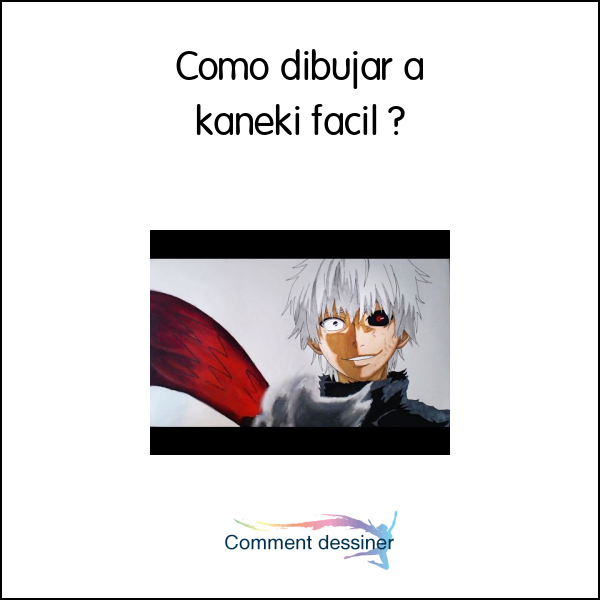 Como dibujar a kaneki facil